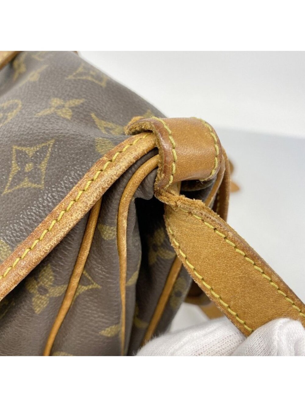Louis Vuitton Shoulder Bag Monogram Saumur 30 Brown - Picture 8 of 10
